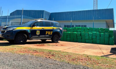 PRF apreende toneladas de maconha que seria enviada para Goiás