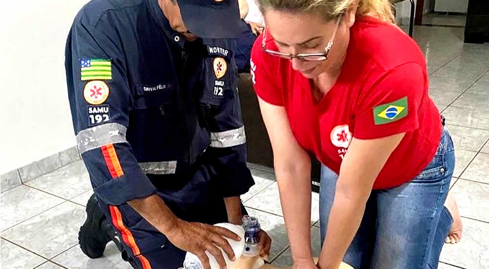 Profissionais do Samu de Jaraguá passam por treinamento de reanimação