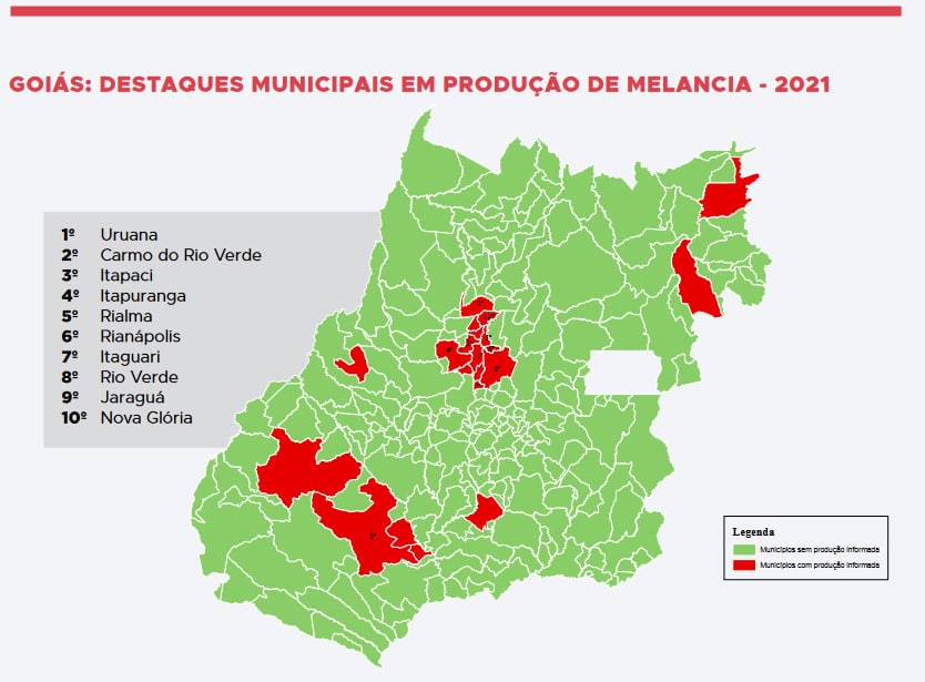 producao de melancia em goias