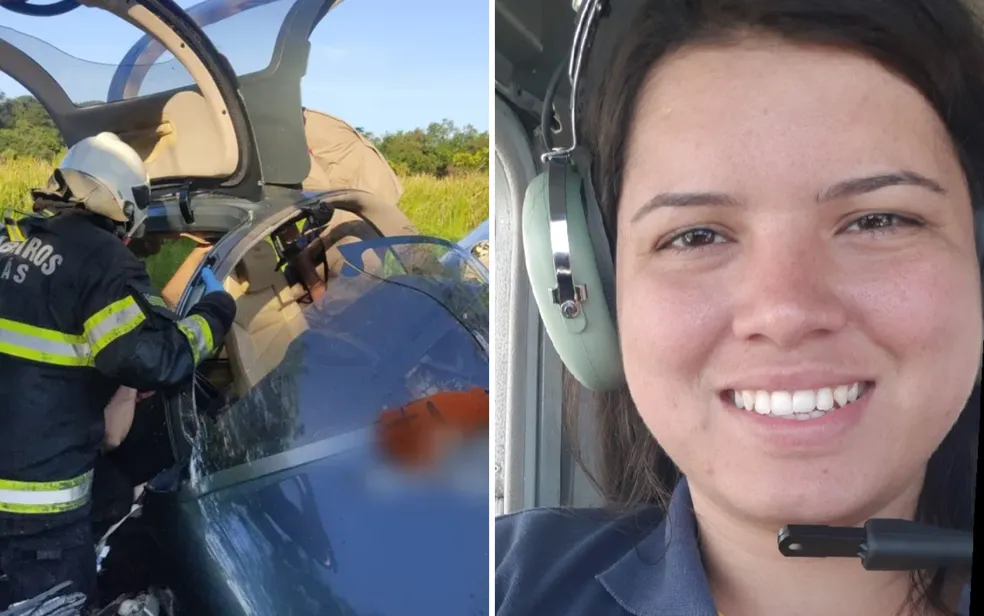 Instrutora de voo morre em queda de avião em Goiânia