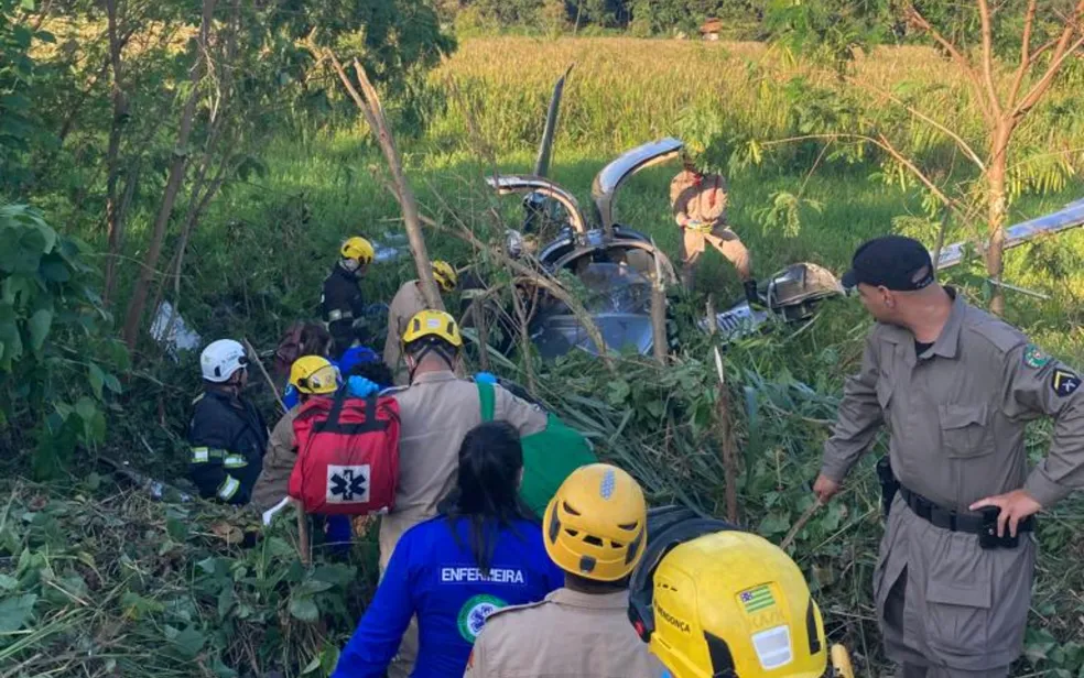 Queda de avião em Goiânia deixa uma pessoa ferida