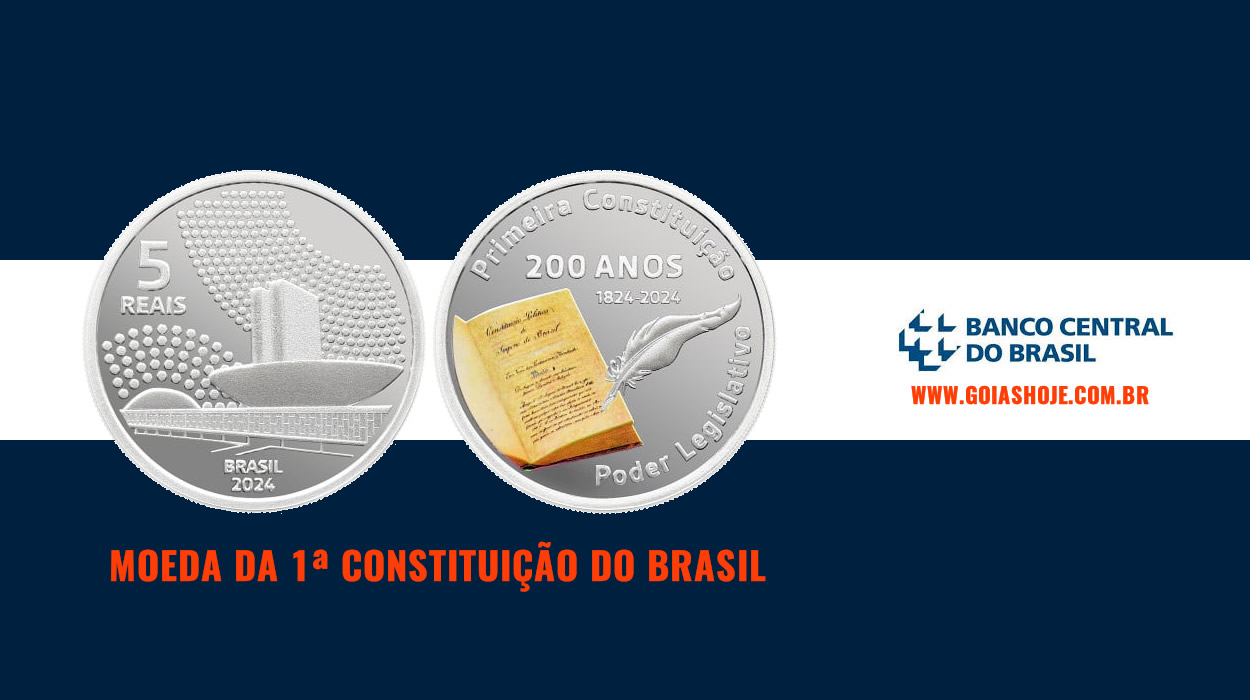 Banco Central lança moeda de 200 anos da Constituição do Brasil