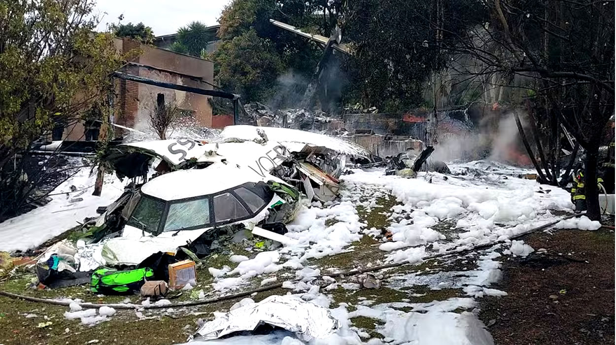 Avião que caiu em São Paulo fez pouso na cidade de Rio Verde