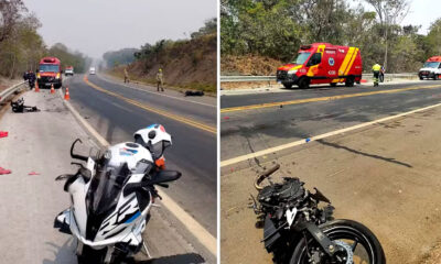 Jovem morre em acidente de moto na BR-414, em Corumbá de Goiás